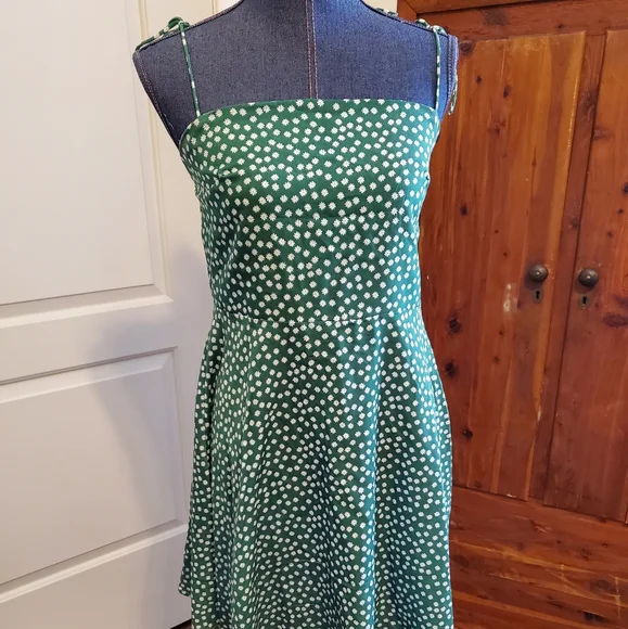 green dress women jcpenney Aika ica A-line camisole dress in a cool, lightweight rayon blend main image 0